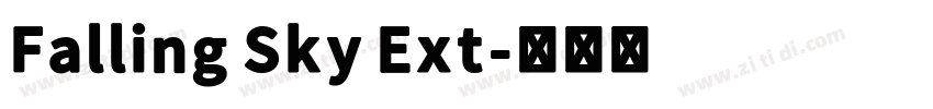 Falling Sky Ext字体转换